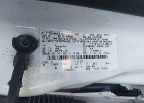 2012 Ford Focus Se из США, поврежденный, VIN 1FAHP3F22CL215252